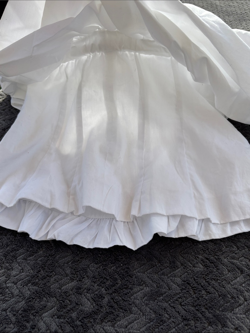Zara White Strapless Ruffle Top - Picture 8 of 10